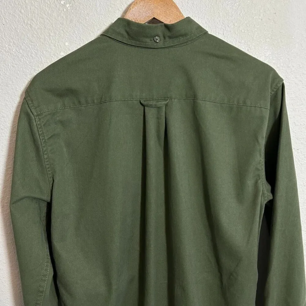 Brandy Melville Stephanie Cargo Shirt Jacket Shacket Army Green Oversized OS - Picture 6 of 9